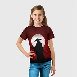 Футболка детская Samurai Самурай, цвет: 3D-принт — фото 2