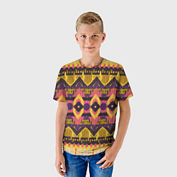 Футболка детская Африканский узор орнамент из шерсти Africa Wool Pa, цвет: 3D-принт — фото 2