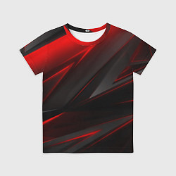 Футболка детская Red and Black Geometry, цвет: 3D-принт