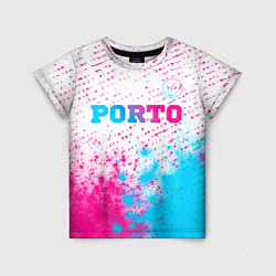 Футболка детская Porto Neon Gradient, цвет: 3D-принт