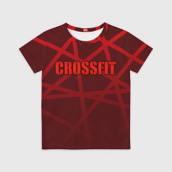 Футболка детская CROSSFIT - КРАСНЫЕ ЛИНИИ, цвет: 3D-принт