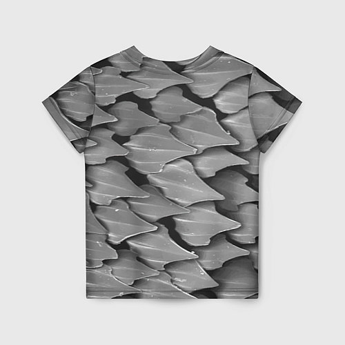 Детская футболка Кожа акулы - броня / 3D-принт – фото 2