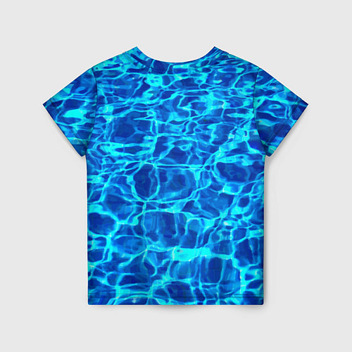 Детская футболка Текстура поверхности воды / 3D-принт – фото 2