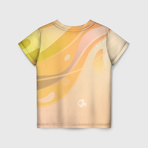 Детская футболка Monaco желтый абстрактный фон / 3D-принт – фото 2