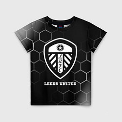 Детская футболка Leeds United sport на темном фоне