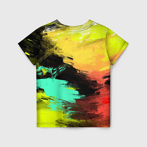 Детская футболка Яркий красочный гранж / 3D-принт – фото 2