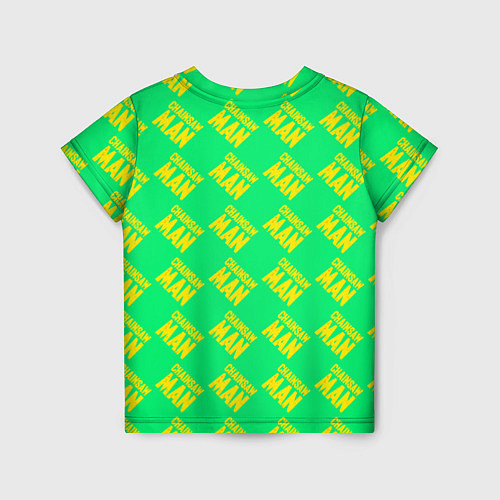Детская футболка Человек-бензопила узор / 3D-принт – фото 2