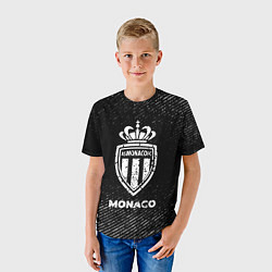 Футболка детская Monaco с потертостями на темном фоне, цвет: 3D-принт — фото 2
