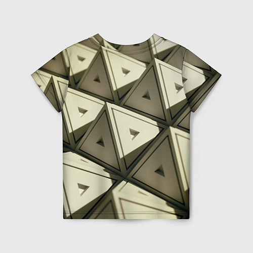 Детская футболка 3D иллюзия-пирамиды / 3D-принт – фото 2