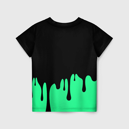 Детская футболка Смайлик с подтеками / 3D-принт – фото 2
