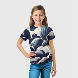 Футболка детская Узоры из облаков, цвет: 3D-принт — фото 2