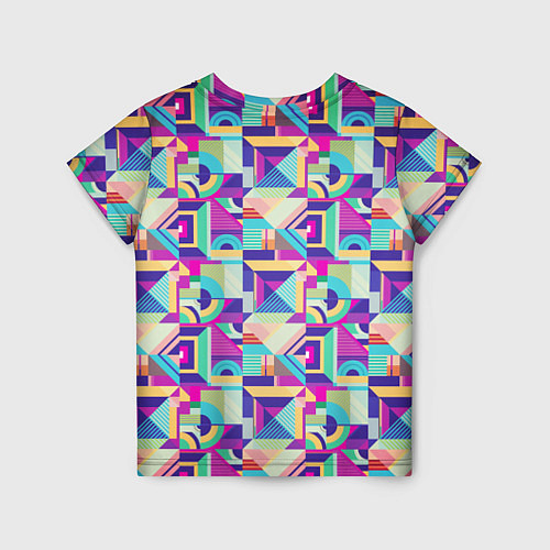 Детская футболка Геометрия абстрактный паттерн / 3D-принт – фото 2