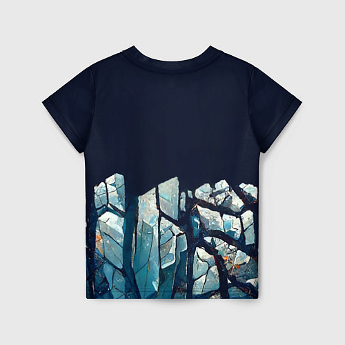 Детская футболка Cracked ice / 3D-принт – фото 2