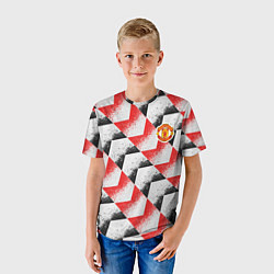 Футболка детская Manchester United - Pre Match Top 202223, цвет: 3D-принт — фото 2