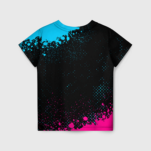 Детская футболка Sevilla - neon gradient / 3D-принт – фото 2