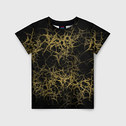 Футболка детская Universe in golden crackles abstraction, цвет: 3D-принт