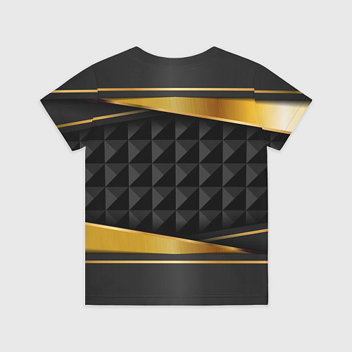 Детская футболка Gold & black - Russia / 3D-принт – фото 2