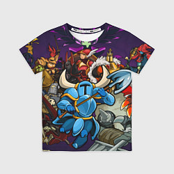 Футболка детская Shovel knight and enemy, цвет: 3D-принт