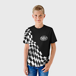 Футболка детская FAW racing flag, цвет: 3D-принт — фото 2