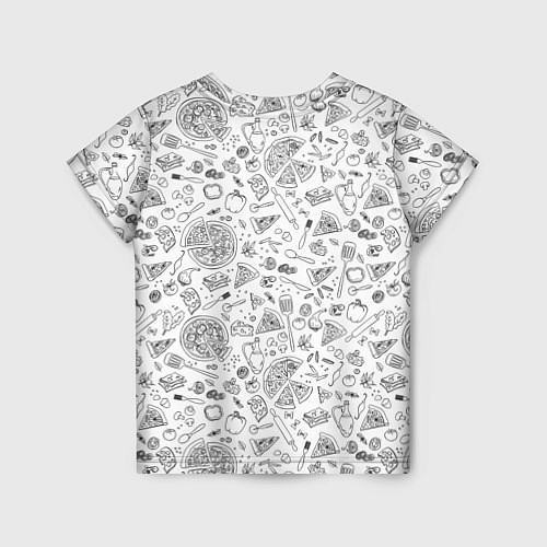 Детская футболка КУЛИНАРНЫЙ УЗОР / 3D-принт – фото 2