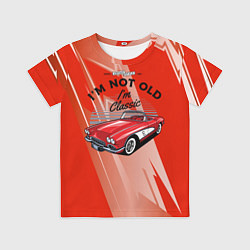 Футболка детская Старая красная машина, цвет: 3D-принт