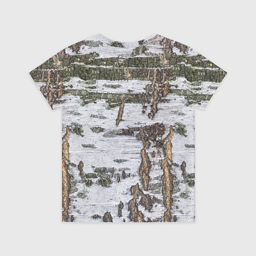 Детская футболка Российский медведь на фоне берёзы / 3D-принт – фото 2