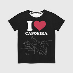 Футболка детская I love Capoeira Battle line, цвет: 3D-принт