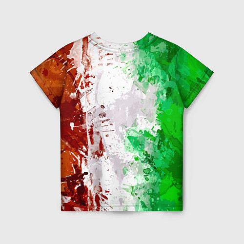 Детская футболка Флаг Италии - кляксы / 3D-принт – фото 2