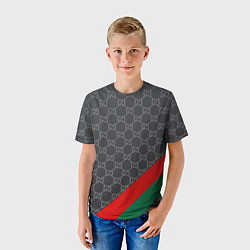 Футболка детская В стиле gucci, цвет: 3D-принт — фото 2