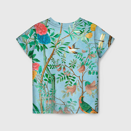 Детская футболка Райский сад в стиле gucci / 3D-принт – фото 2
