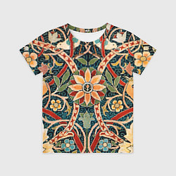 Футболка детская Ковер с птицами, цвет: 3D-принт
