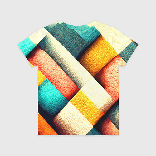 Детская футболка Полосы-клетки / 3D-принт – фото 2