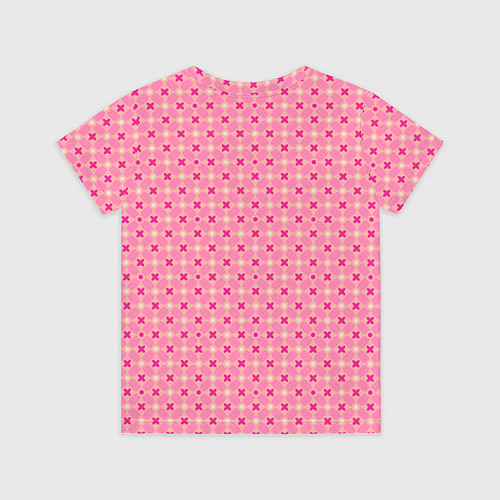 Детская футболка Абстракция - крестики и ромбики / 3D-принт – фото 2
