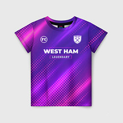 Детская футболка West Ham legendary sport grunge