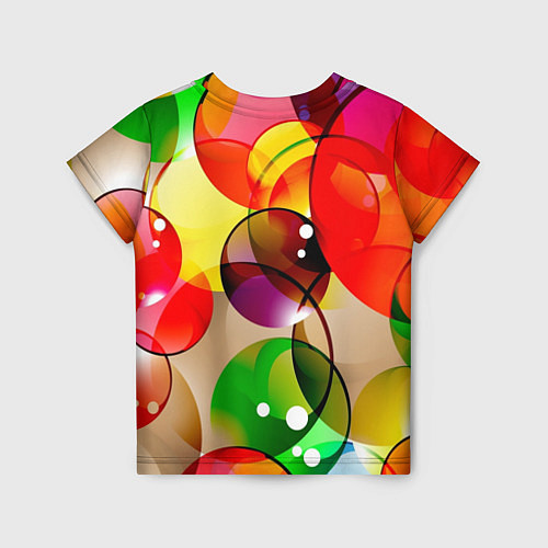 Детская футболка Большие мыльные пузыри / 3D-принт – фото 2