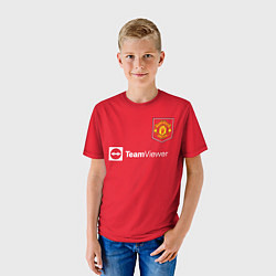 Футболка детская Rashford Манчестер Юнайтед форма 20222023, цвет: 3D-принт — фото 2