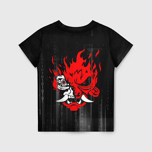 Детская футболка Samurai - Киберпанк - Двоичный код / 3D-принт – фото 2