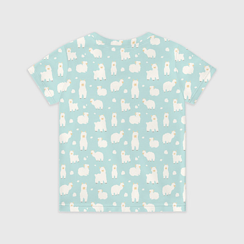 Детская футболка Blue Alpacas / 3D-принт – фото 2