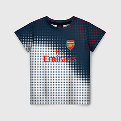 Футболка детская Arsenal logo абстракция, цвет: 3D-принт