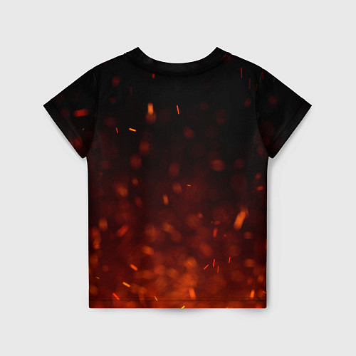 Детская футболка Кулак в огне / 3D-принт – фото 2
