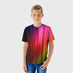 Футболка детская Цветной спектр, цвет: 3D-принт — фото 2