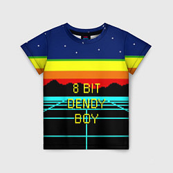 Футболка детская 8 bit dendy boy, цвет: 3D-принт