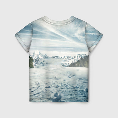 Детская футболка Крутая бэха в горах / 3D-принт – фото 2