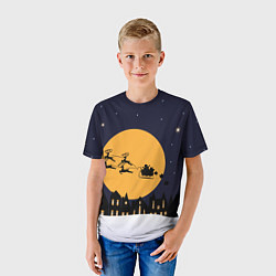 Футболка детская Городской новгодний пейзаж, цвет: 3D-принт — фото 2