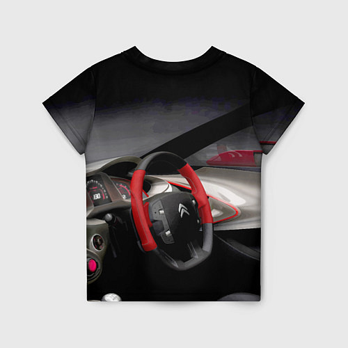 Детская футболка Ситроен - салон - Steering wheel / 3D-принт – фото 2