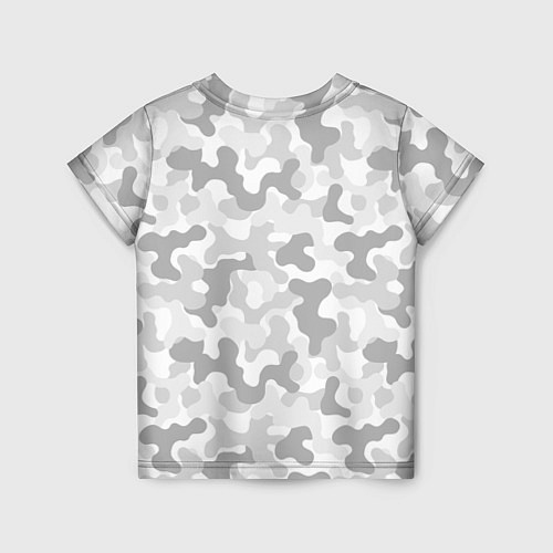 Детская футболка Камуфляж цифра светло-серый крупный / 3D-принт – фото 2