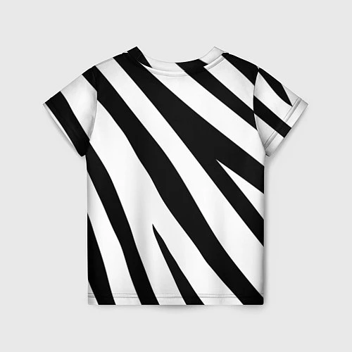 Детская футболка Камуфляж зебры / 3D-принт – фото 2