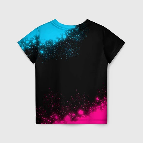 Детская футболка Death Stranding - neon gradient / 3D-принт – фото 2