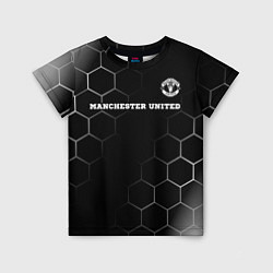 Футболка детская Manchester United sport на темном фоне: символ све, цвет: 3D-принт