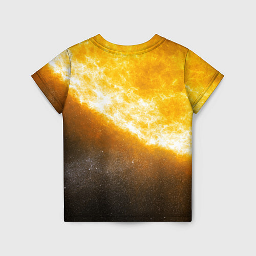 Детская футболка Солнце в космосе / 3D-принт – фото 2